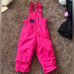 Pink snowsuit